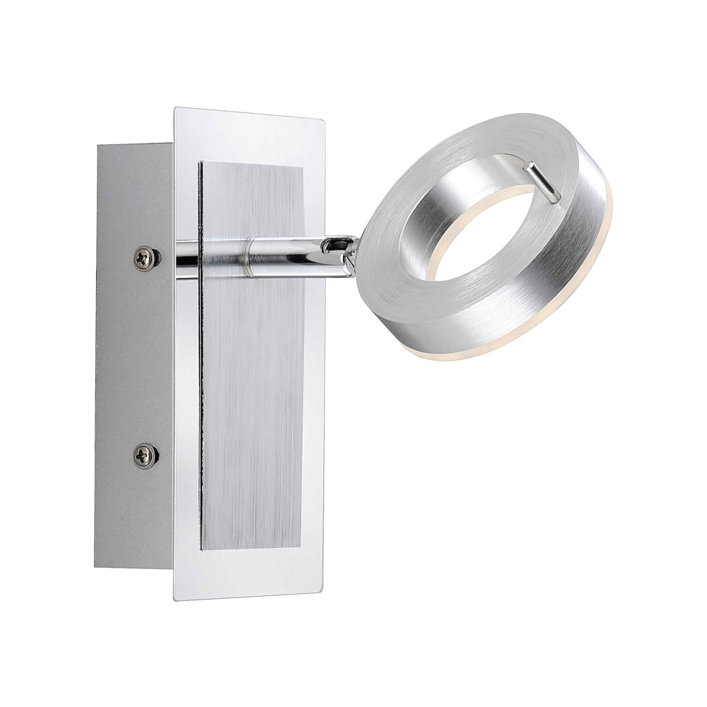 Wandleuchte Sileda aluminium matt