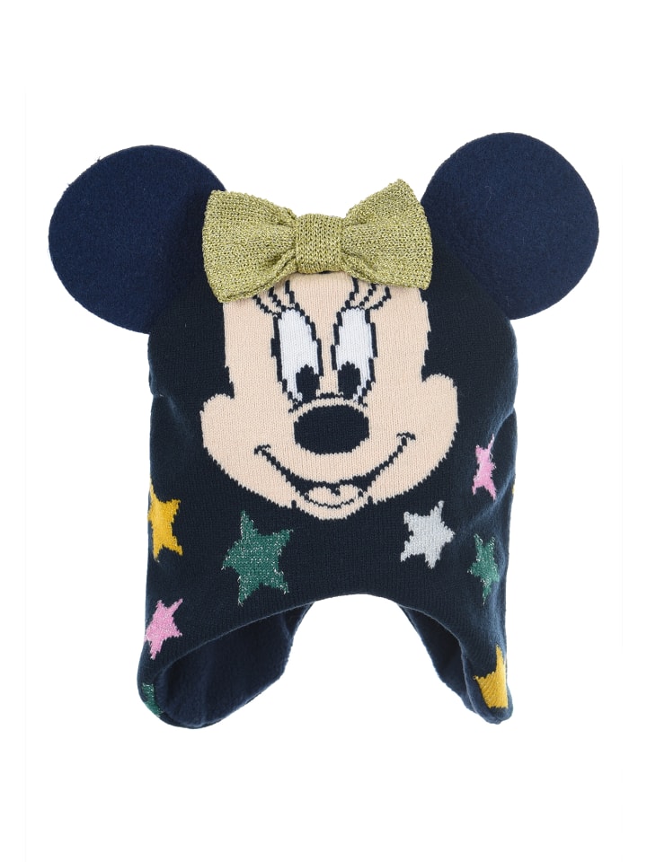 Disney Minnie Mouse Wintermütze Strick in Dunkel-Blau günstig kaufen 48