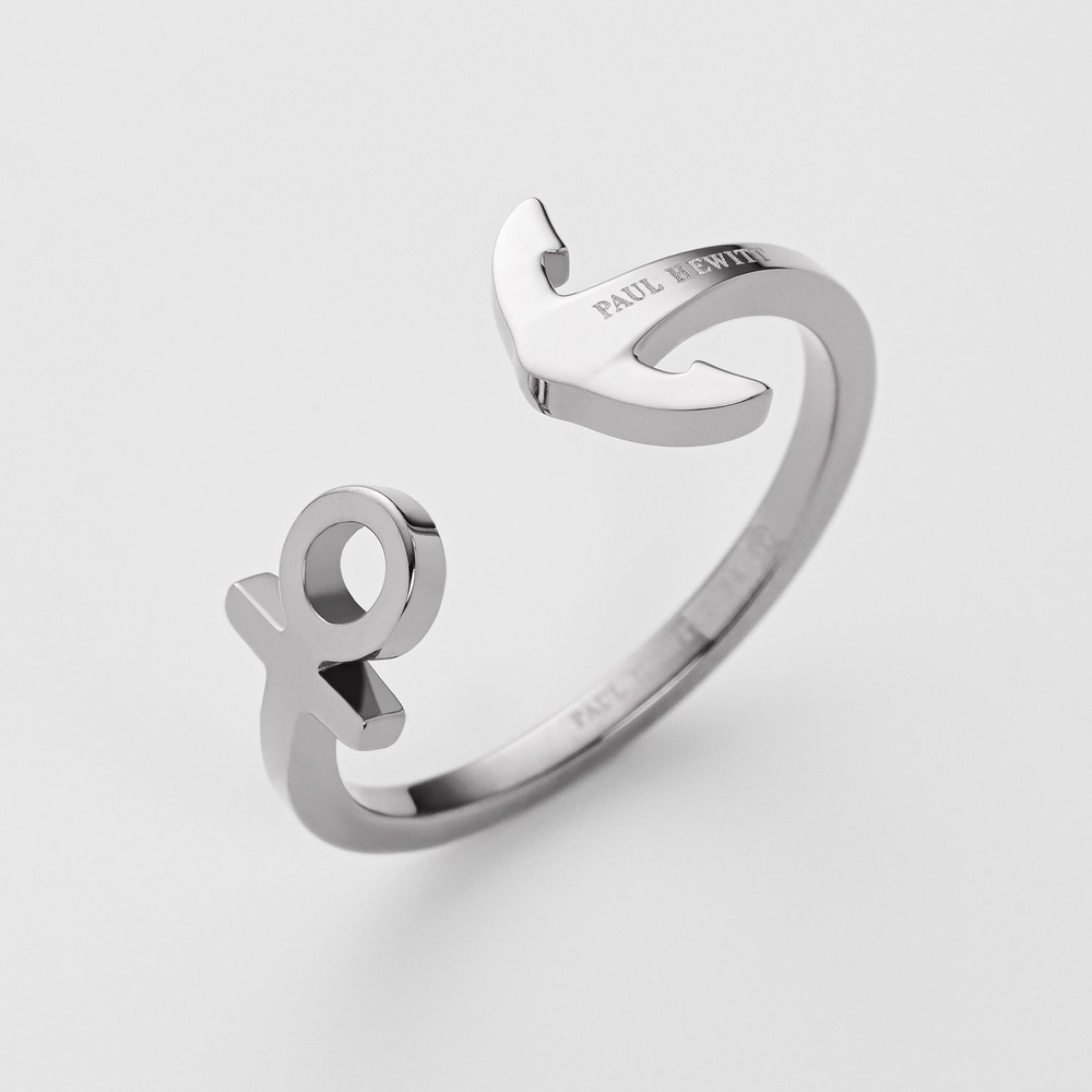 Paul Hewitt Bague pour femme Acier inoxydable recylé argent Bague