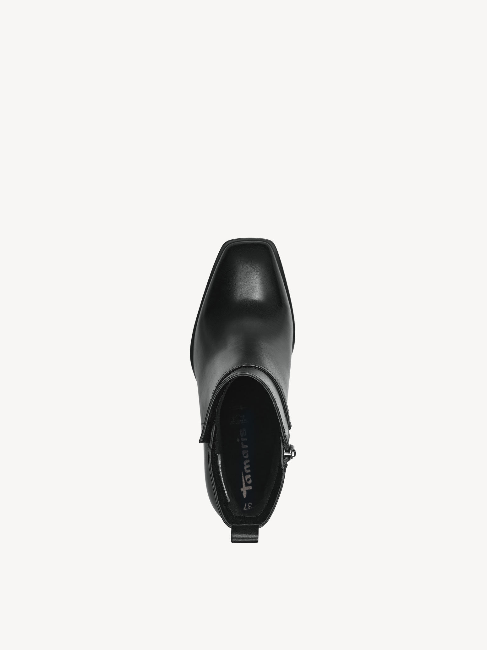Bottine en cuir - noir