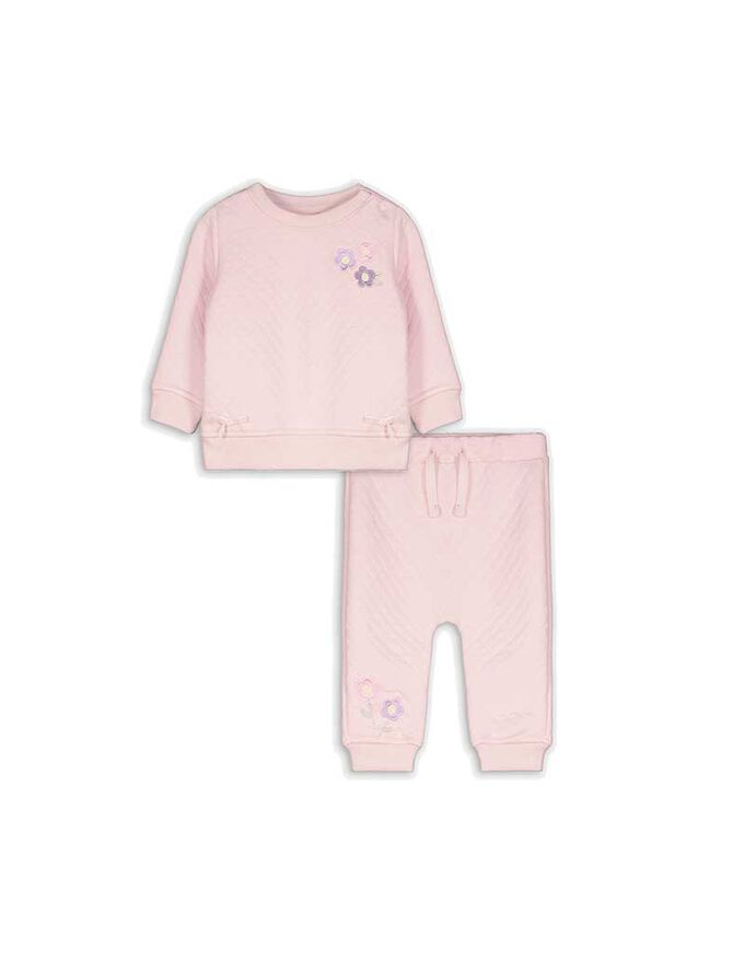 Set aus Sweatshirt und Hose - Stickereien