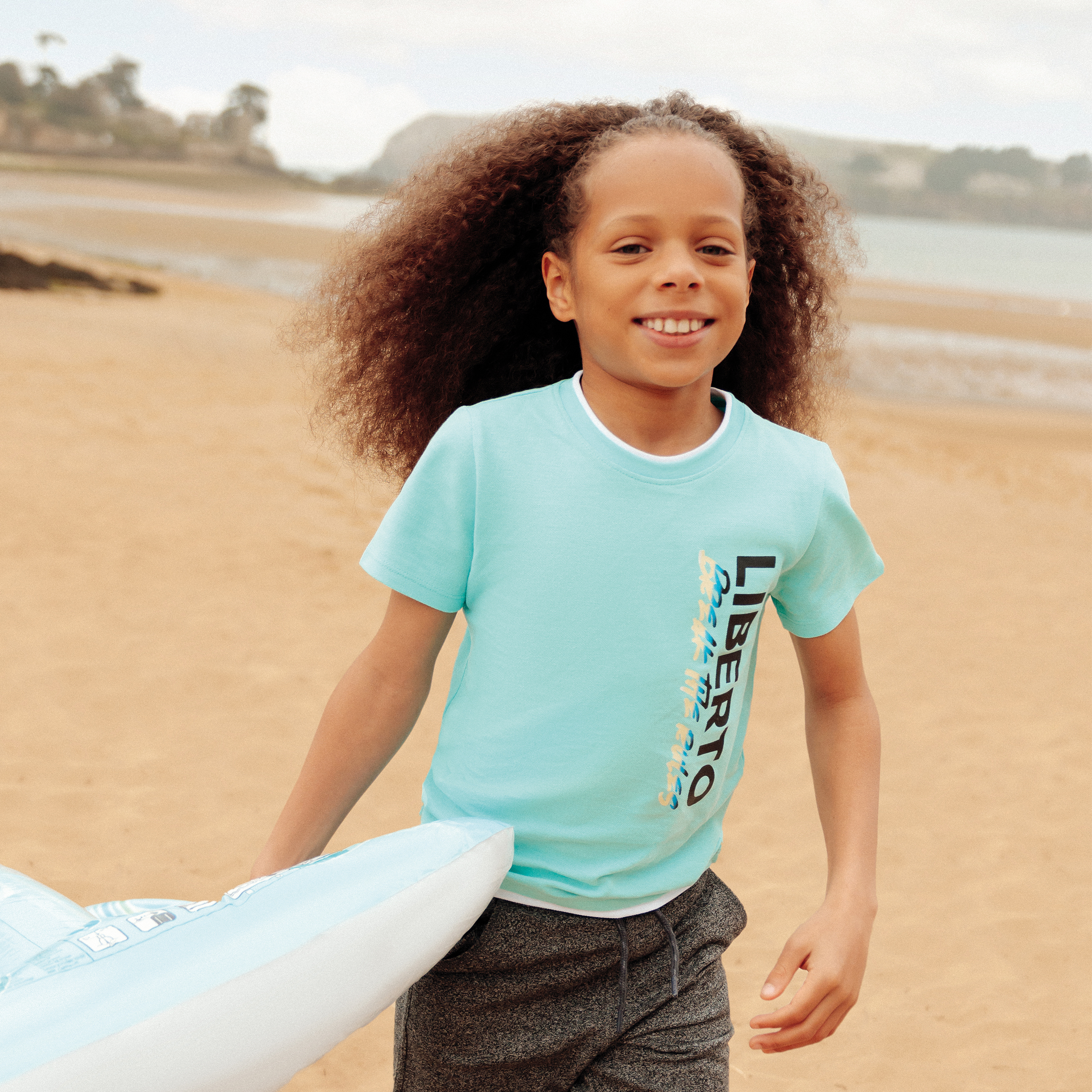 T-shirt Liberto bleu turquoise garçon | La Halle