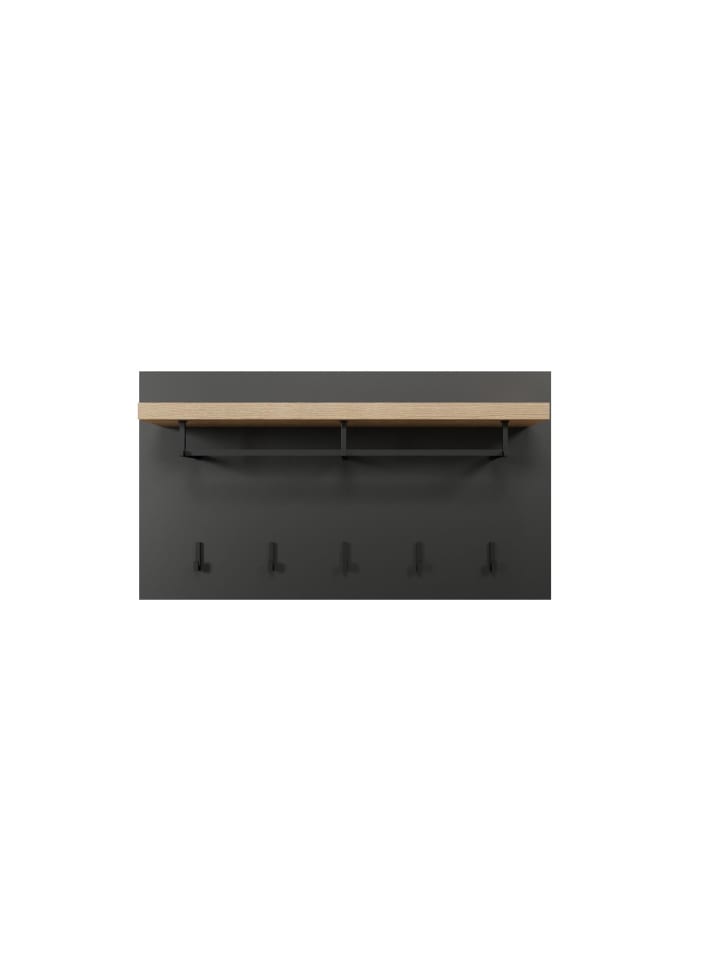 ebuy24 Wandgarderobe Synnax Grau 90 x 27 cm günstig kaufen onesize