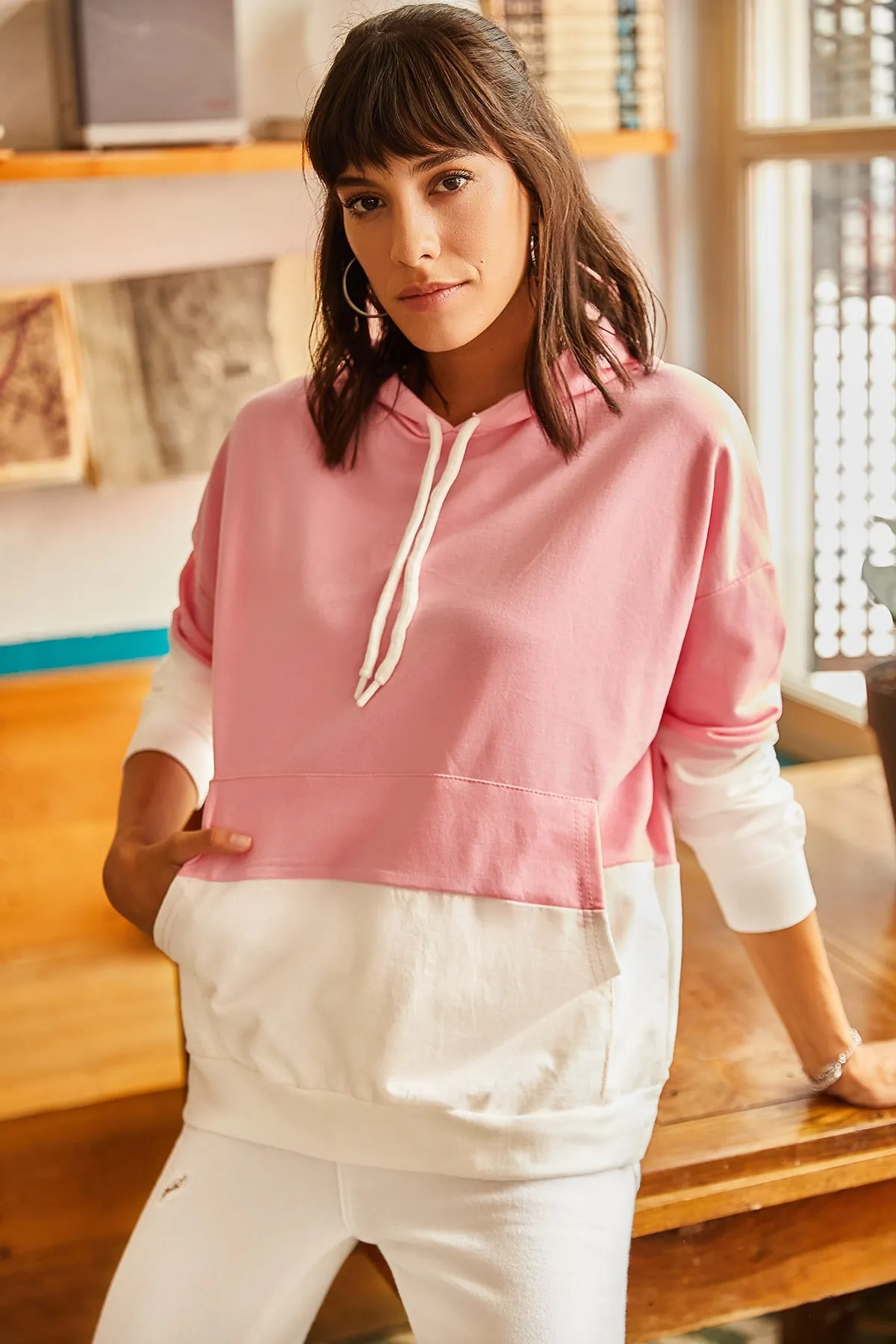 Olalook  Sweatshirt - Rosa - Oversized