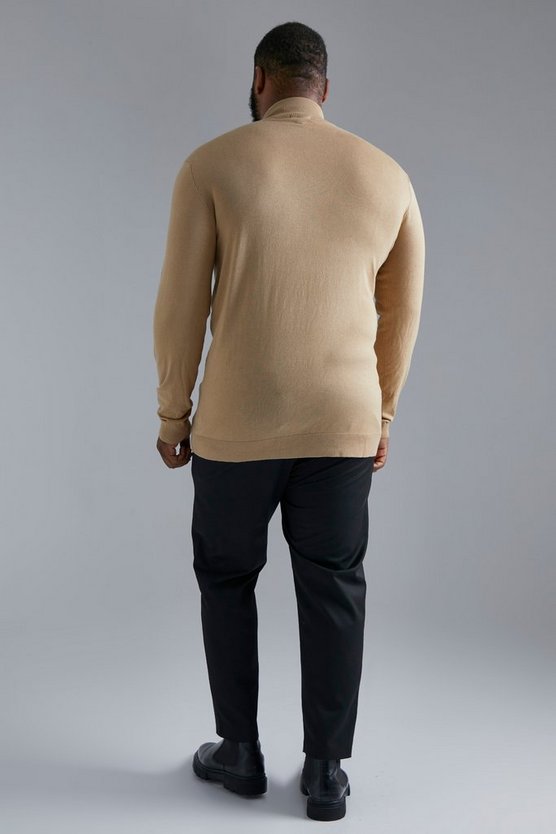 Plus Pullover mit Trichterkragen