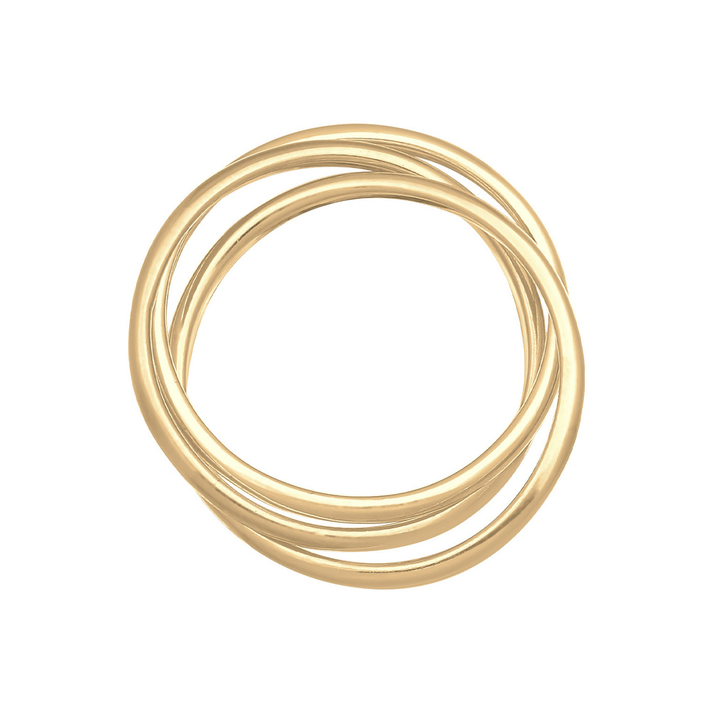 Elli Elli Bague Bague enveloppante pour femmes Trini Look Basic Minimal Trend en argen Bague