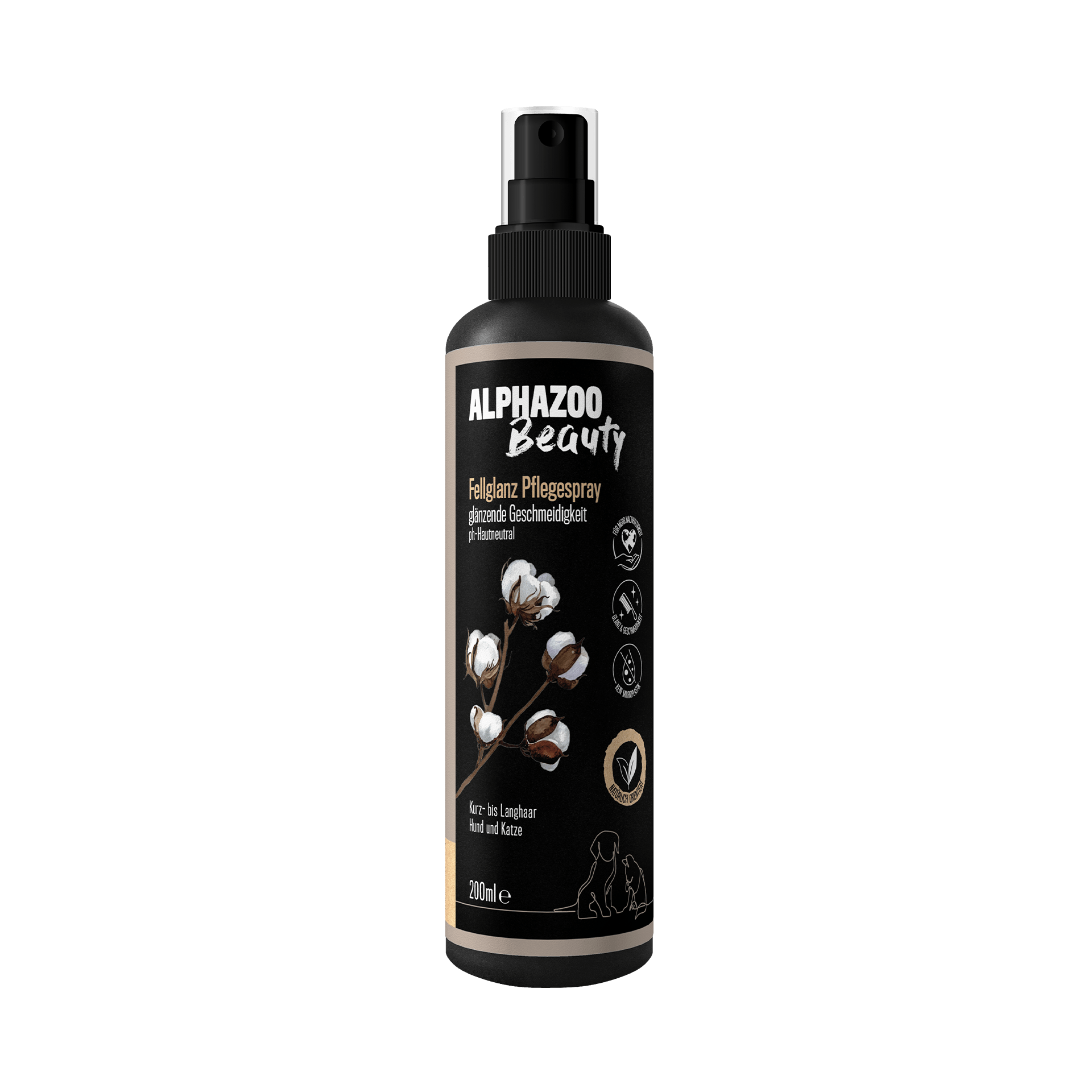 ALPHAZOO Fellpflege ALPHAZOO Fellglanz Pflegespray für Hunde & Katzen