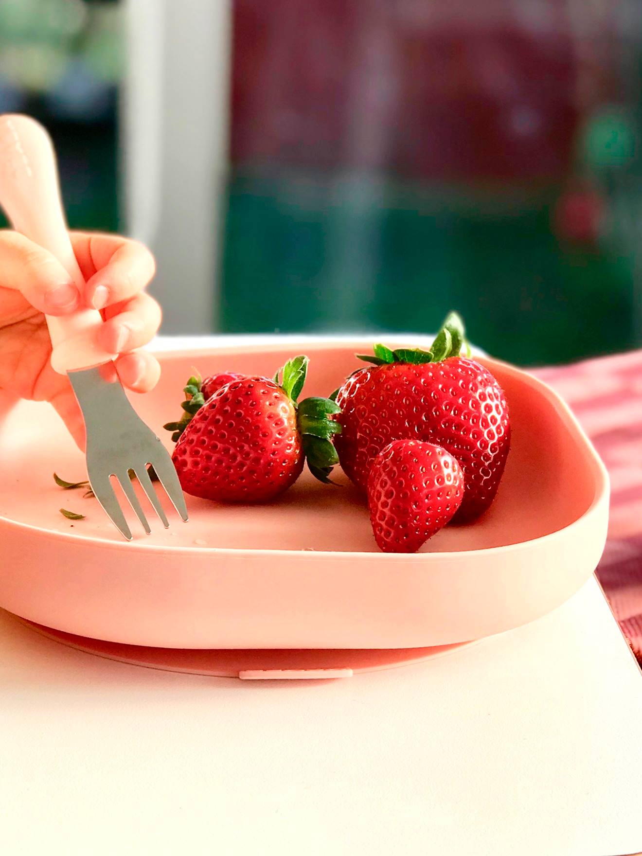 Assiette silicone avec ventouse BEABA vert
