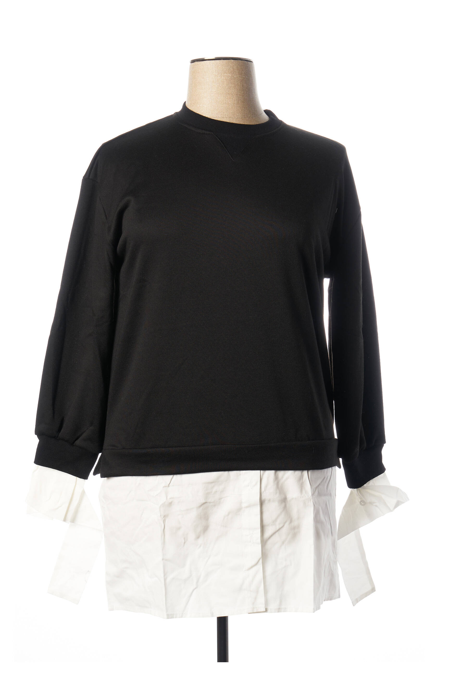 Aikha Tuniquemanchelongue Femme couleur noir