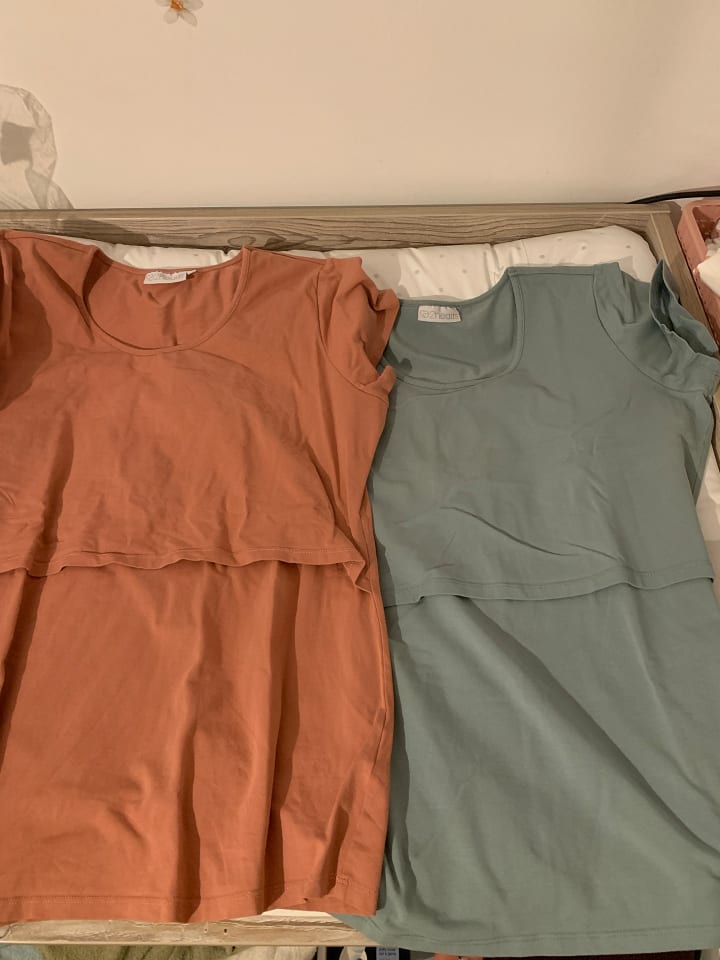 2hearts 2er-Pack Umstands- und Still-T-Shirt in Mehrfarbig günstig kaufen 46