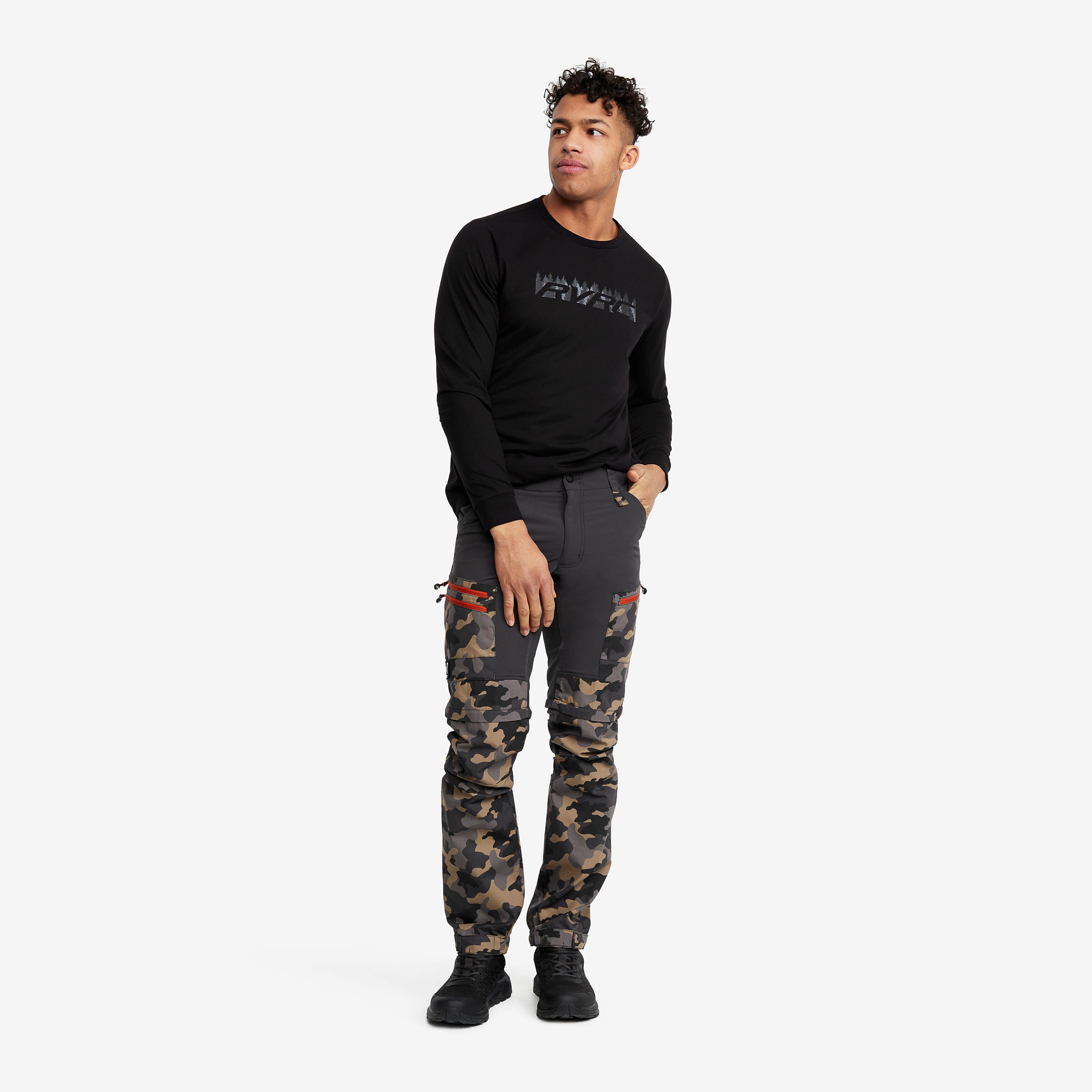 RVRC GP Pro Zip-off Pants Homme Khaki/Anthracite Camo