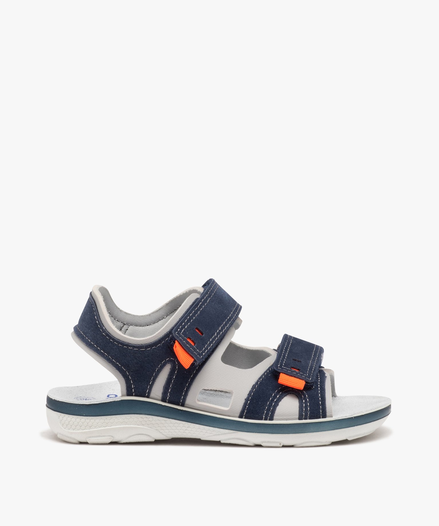 Sandales sport bimatières à brides scratch Garçon marine | GEMO