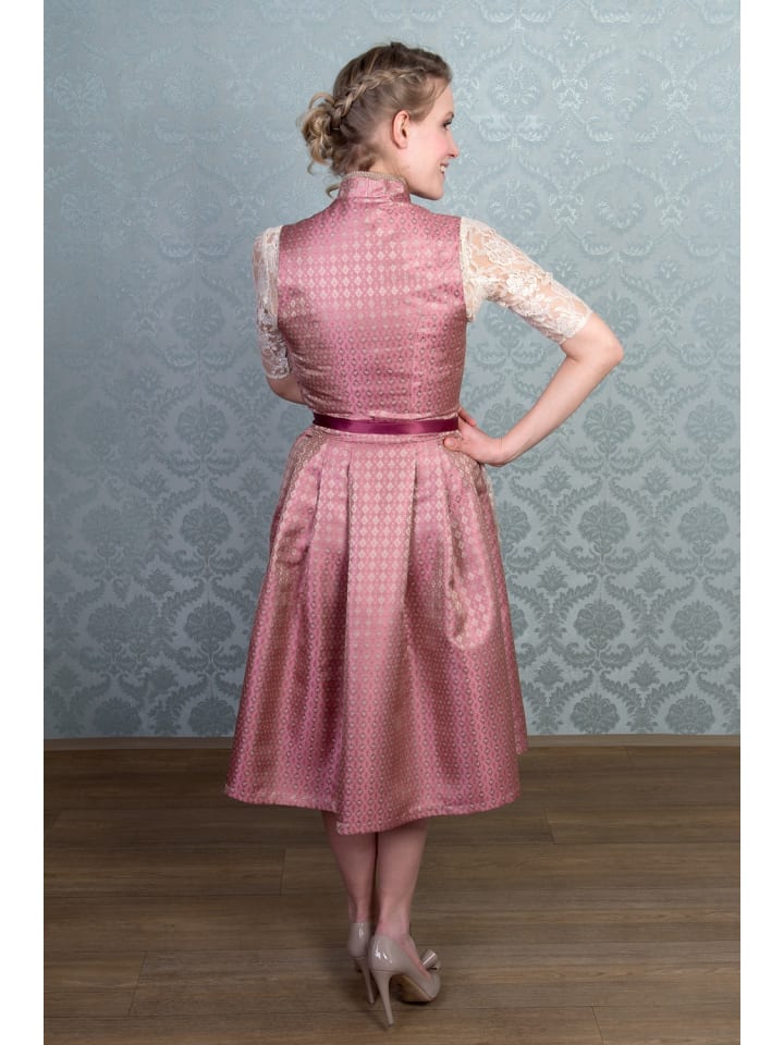 Edelnice Midi Dirndl 2-teilig Diana in rose günstig kaufen