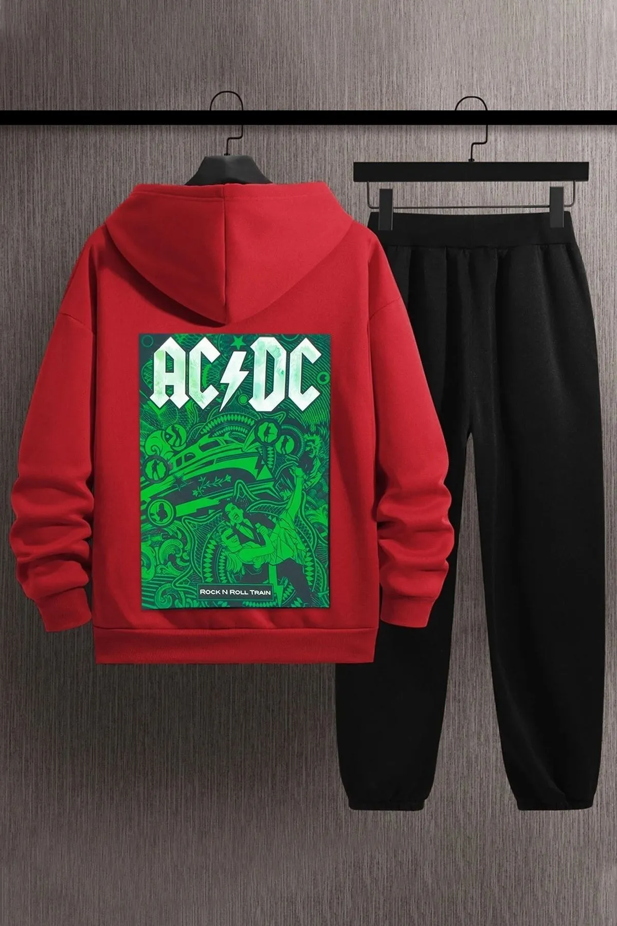 uyguntarz  Bedrucktes Unisex-Trainingsanzug-Set von Acdc