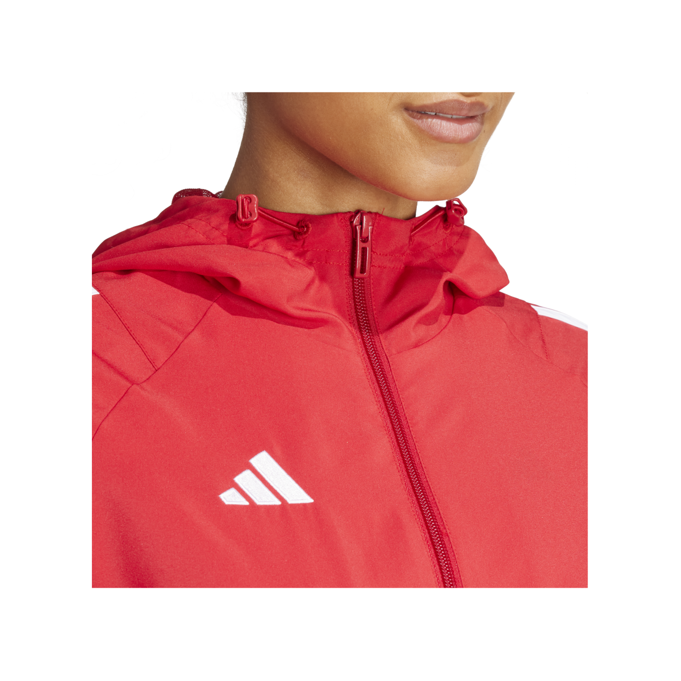 adidas Tiro 24 Windbreaker Damen Rot Weiss