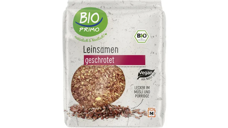 BIO PRIMO Bio Leinsamen Braun geschrotet 200 g