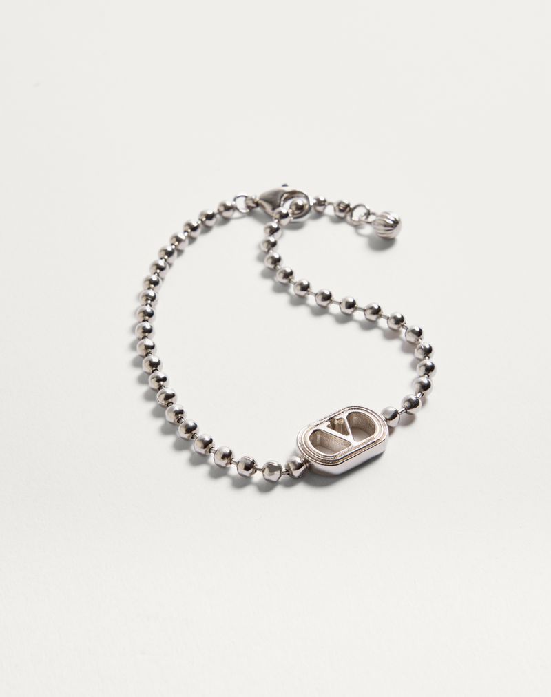 Pulseira oval de metal