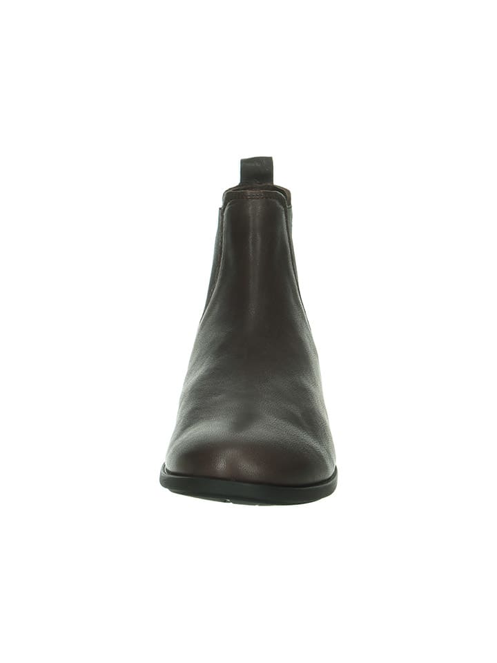 Think! Leder-Chelsea-Boots in Braun günstig kaufen