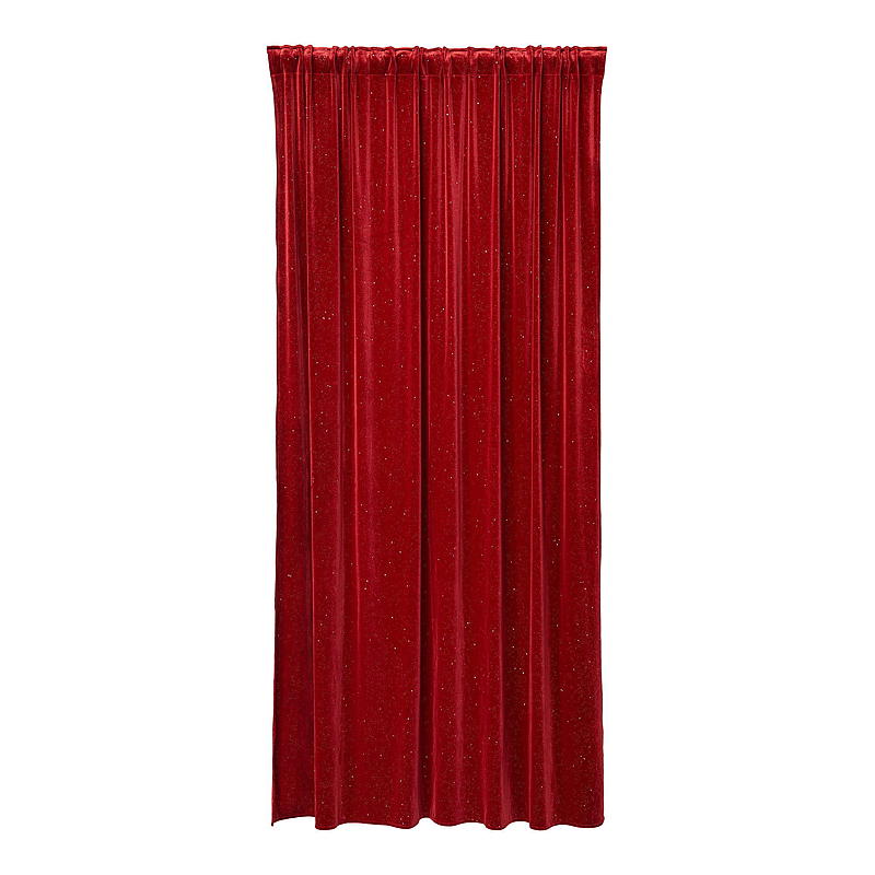 Home Gardin 140 x 220 cm bling rød