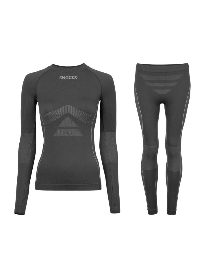 SNOCKS Thermounterwäsche 1 Set in Grau günstig kaufen