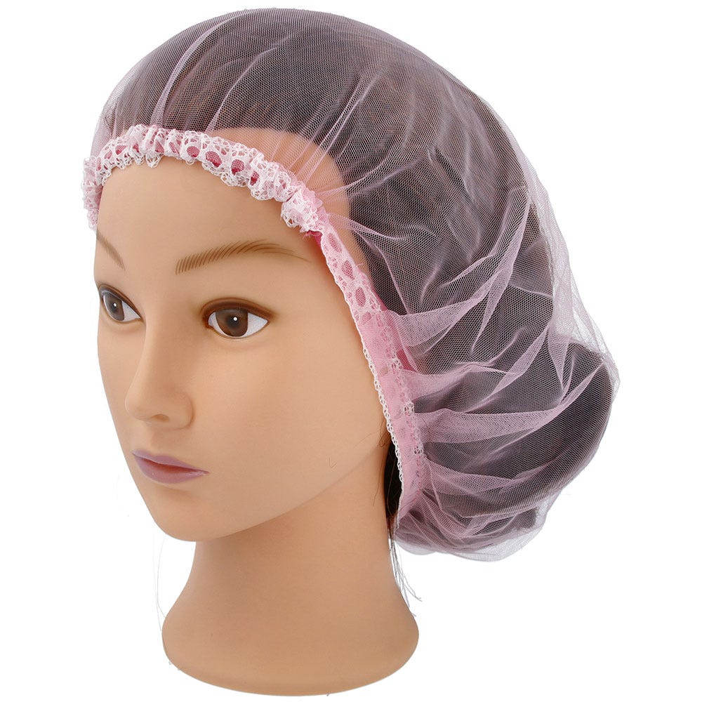 Solida Style Expert Frisurhaube mit Spitzenrand rosa
