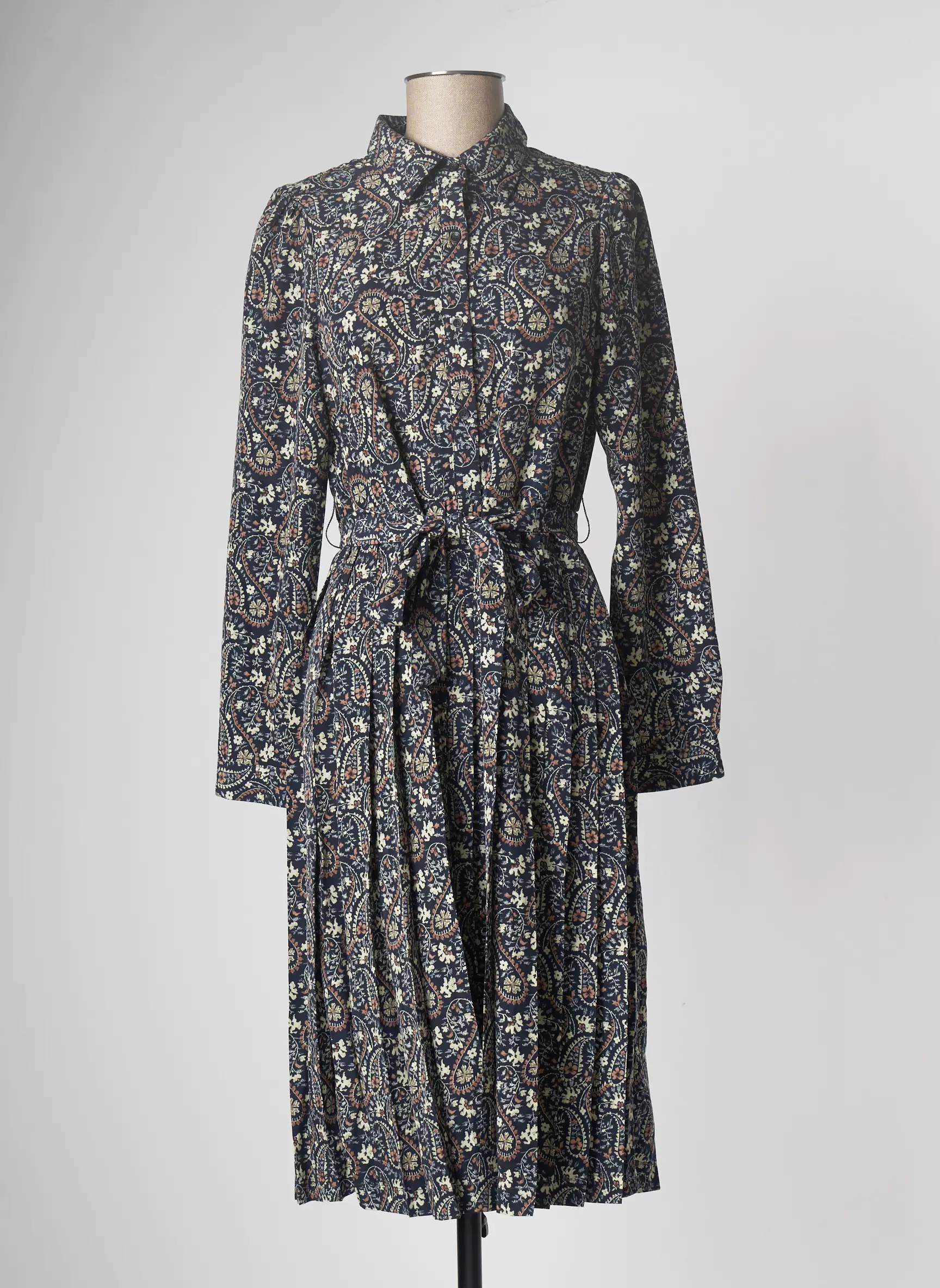 The Korner Robes Mi Longues Femme couleur bleu
