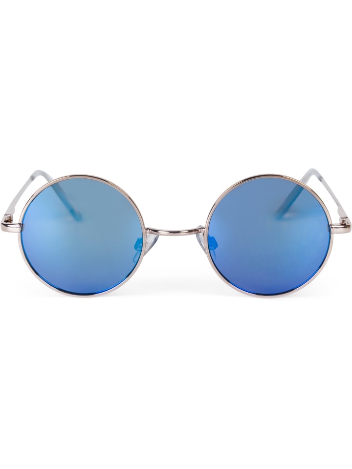 styleBREAKER Sonnenbrille in Gold / Blau verspiegelt günstig kaufen onesize