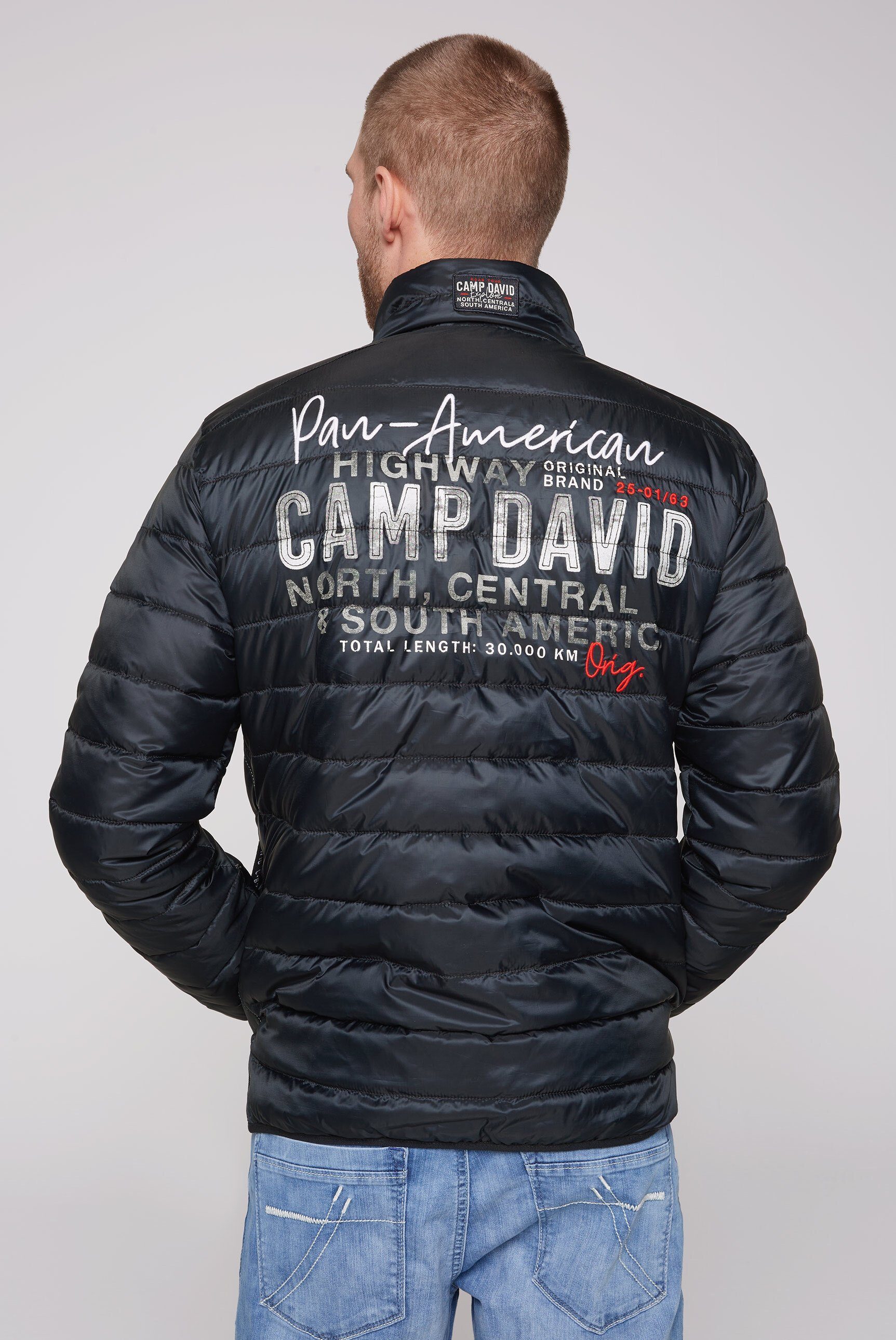 CAMP DAVID Outdoorjacke mit elastischem Saumabschluss