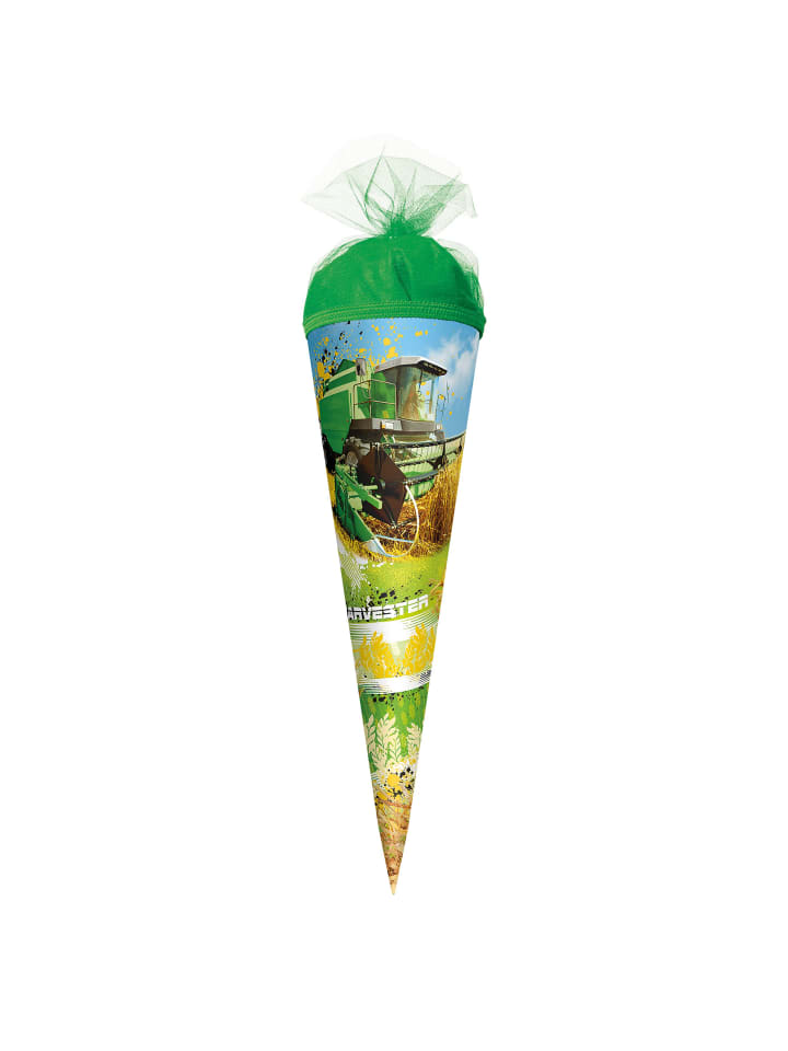 ROTH Geschenk-Schultüte klein Mähdrescher 50 cm in Grün günstig kaufen onesize