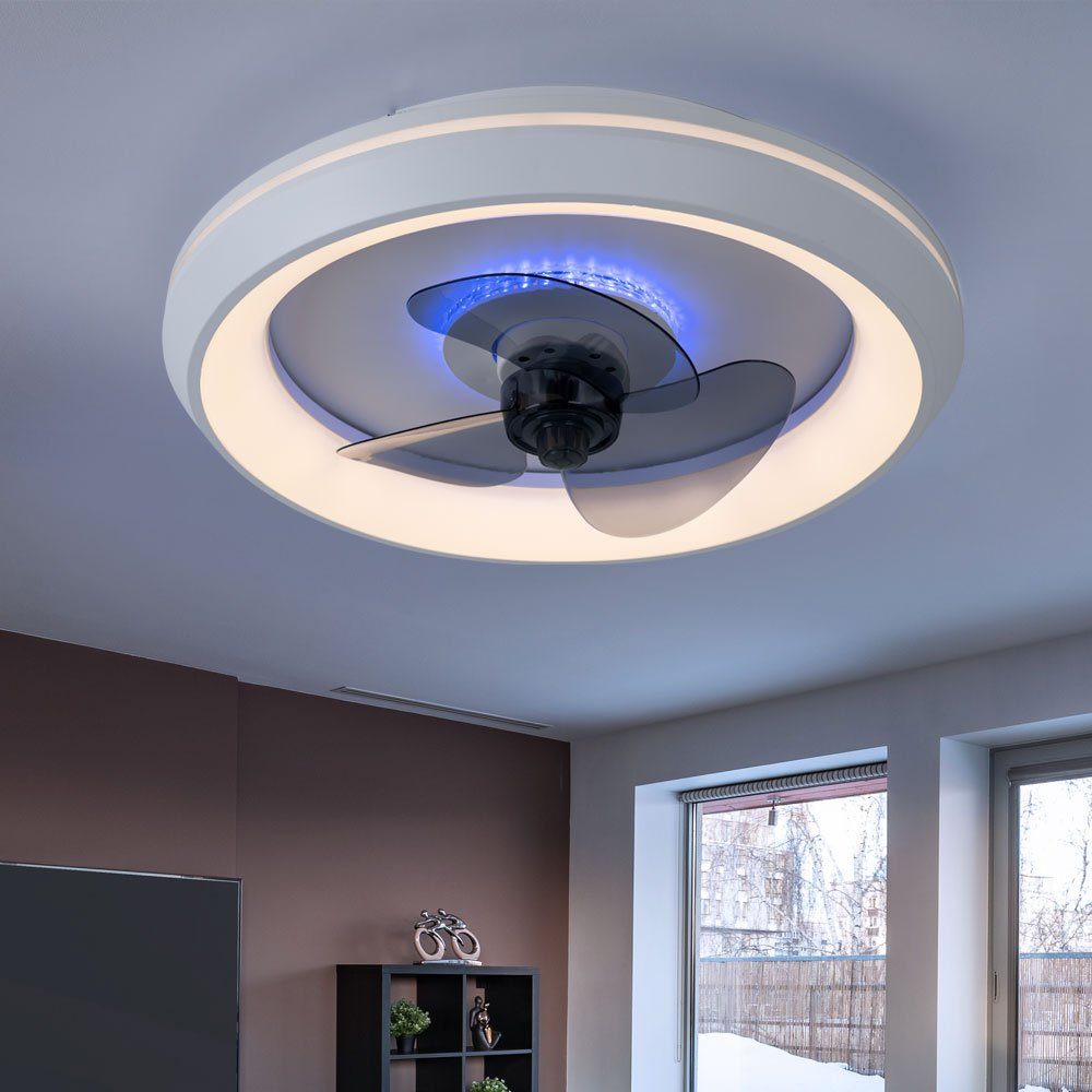 etc-shop Deckenventilator, Deckenventilator mit Licht Lampen mit Ventilator