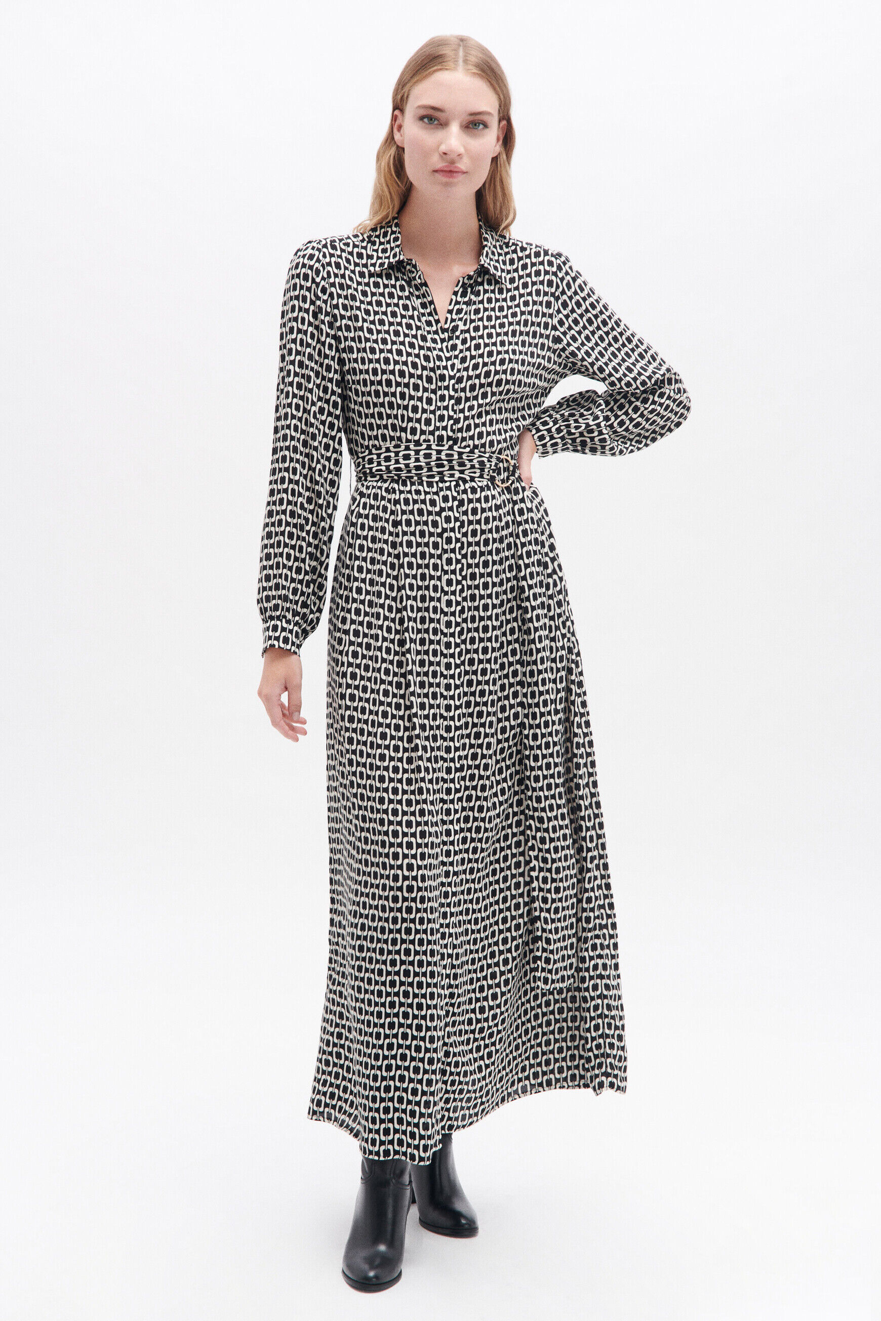 Robe rileste noir femme