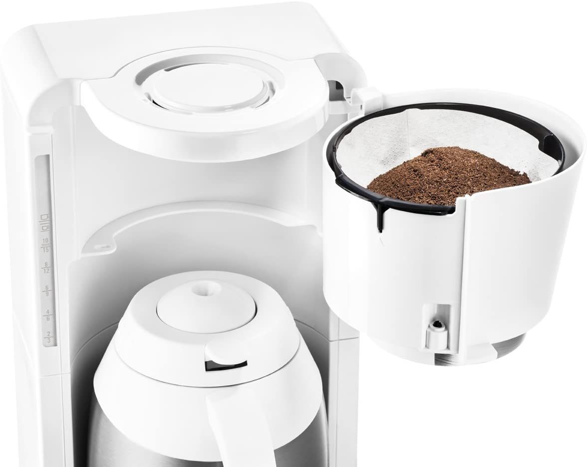 Rowenta Filterkaffeemaschine CT 3811 Thermo Kaffeemaschine Edelstahl weiß