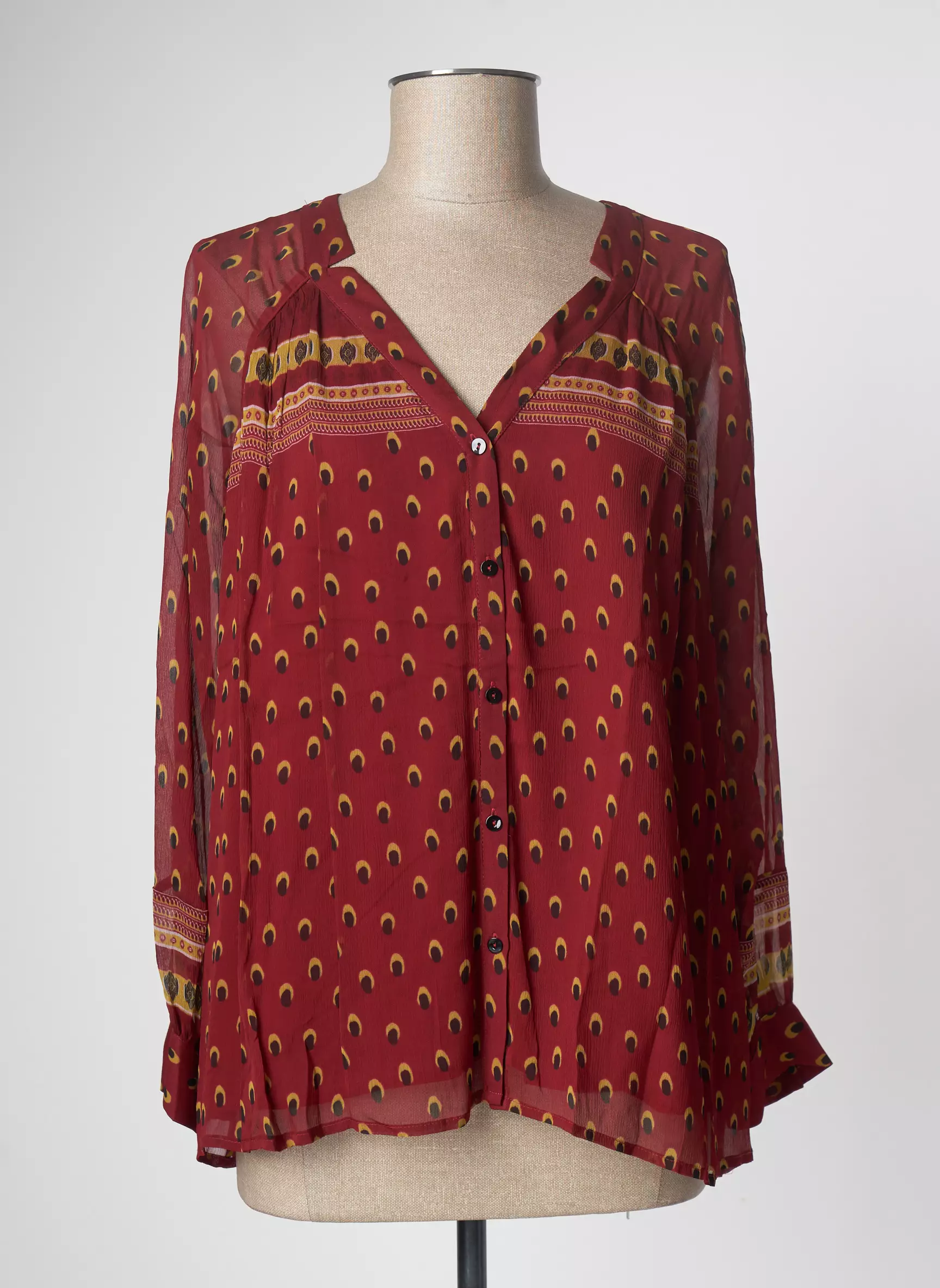 Ba Sh Chemisiers Femme couleur rouge