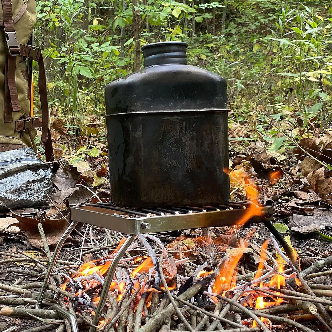 Faltbarer Edelstahl Grill