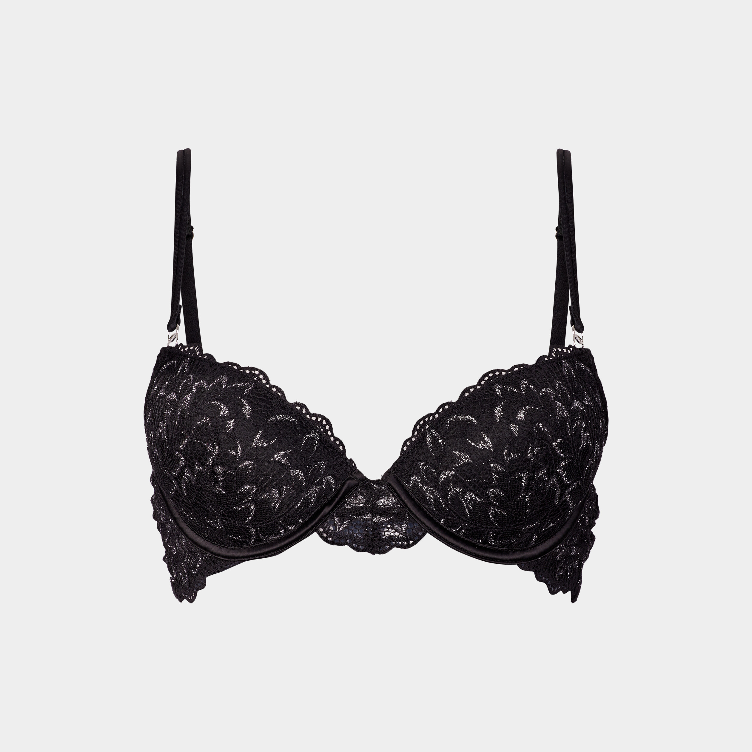 Soutien-gorge corbeille dentelle padded noir femme | La Halle