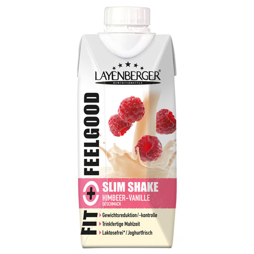 LAYENBERGER Fit Feelgood Slim Shake Himbeer-Vanil.  330 ml