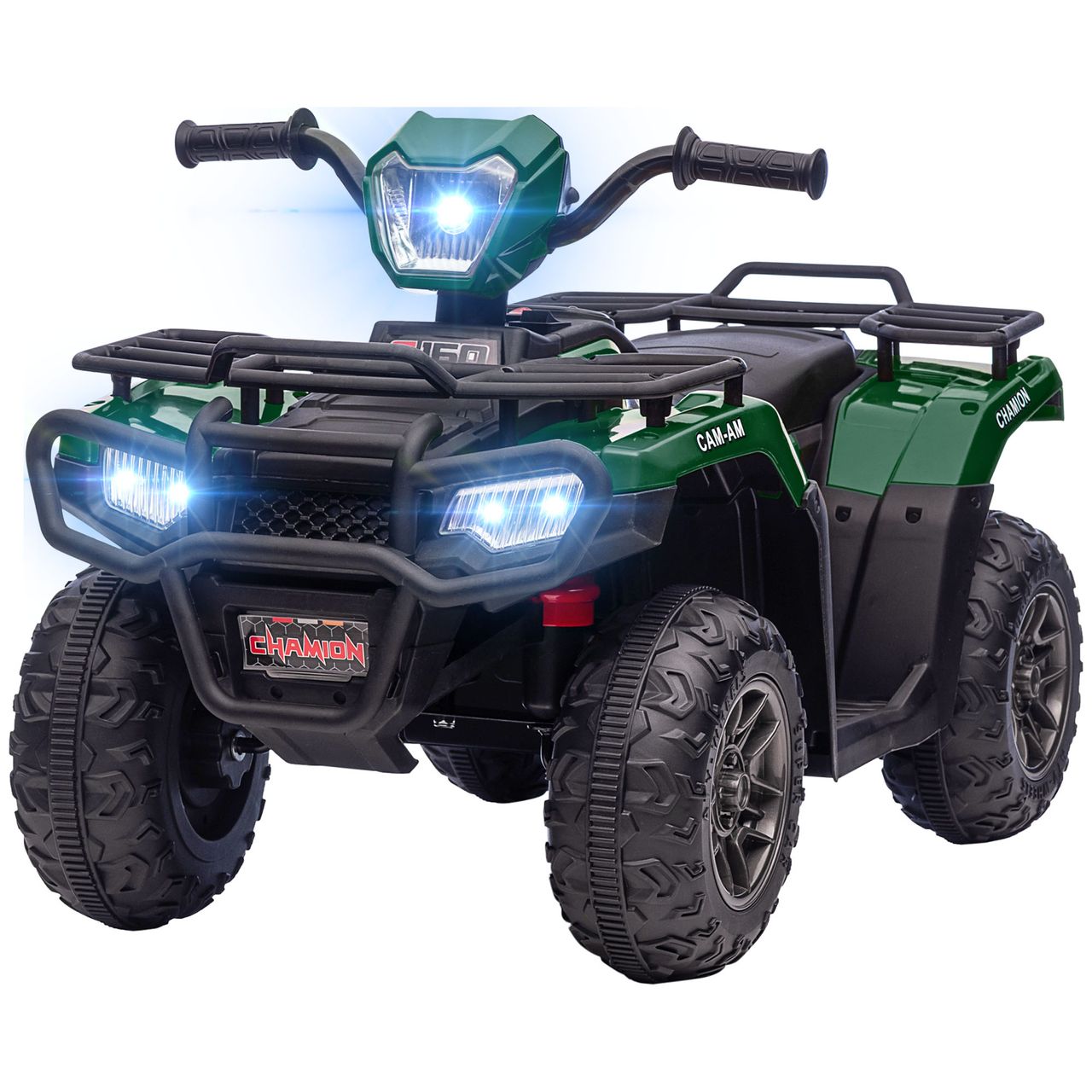 HOMCOM Elektro Kinderquad, Elektroauto, Elektro-Quad, Kinderfahrzeug, Grün