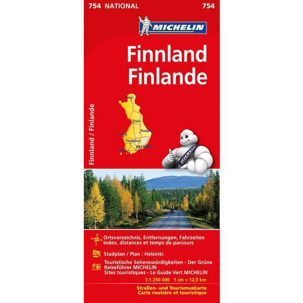 Michelin Finnland 1:1.250.000 - Straßenkarte