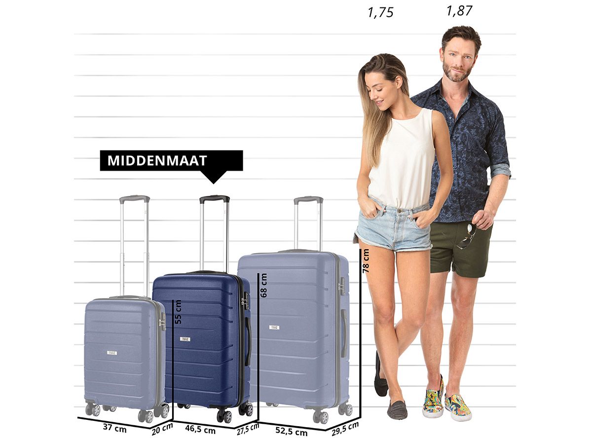 Travelz Big Bars 68 cm TSA Reisekoffer