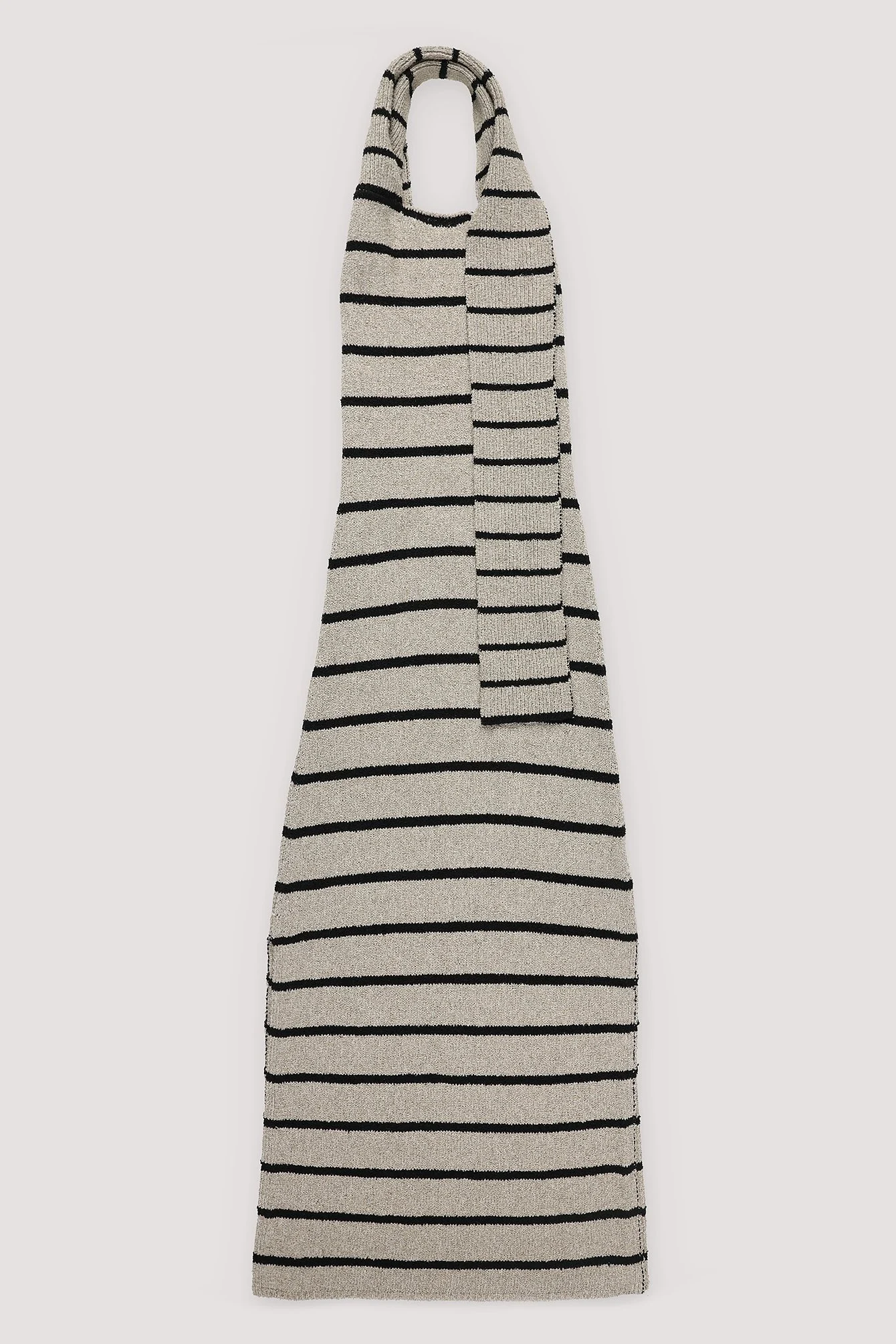Gestricktes Maxi-Schal-Kleid