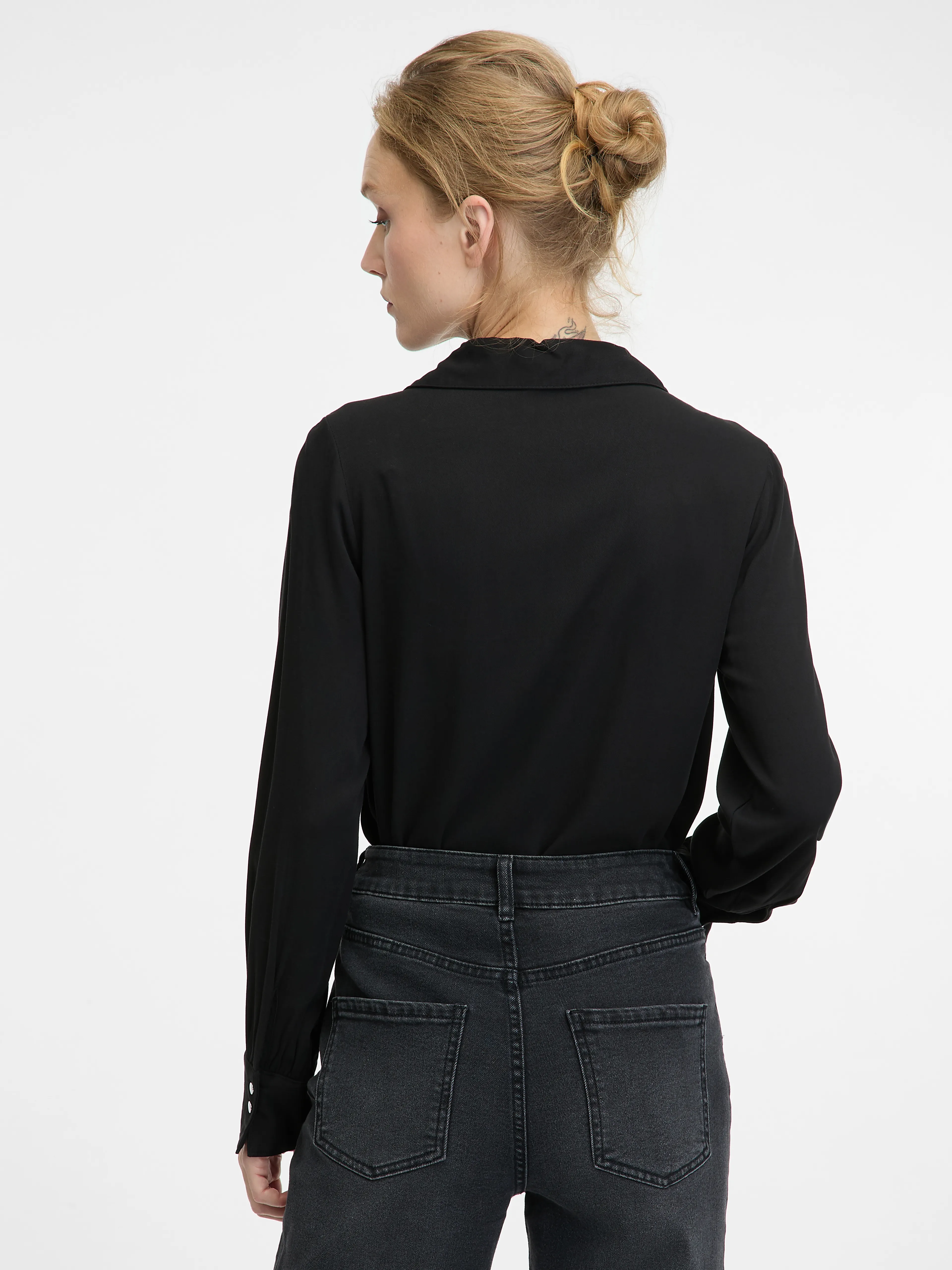 Schwarze Damen-Bluse ORSAY