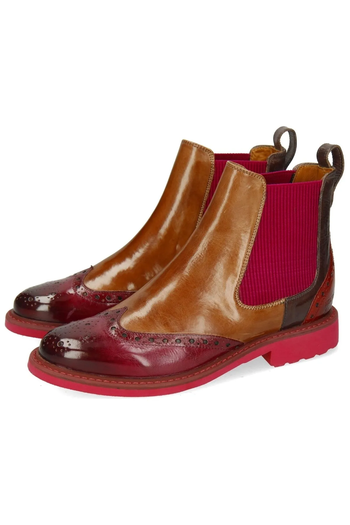 Melvin&Hamilton  Stiefelette - Mehrfarbig - Blockabsatz