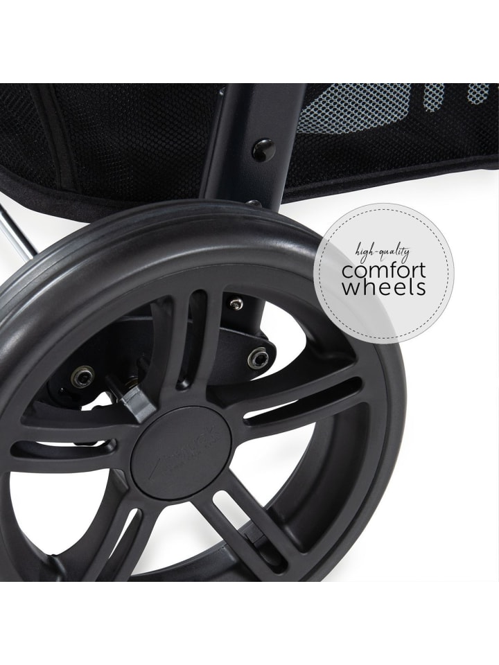 Hauck Buggy Rapid 4 inkl. XXL Zubehörpaket & Buggy-Lenkrad in schwarz günstig kaufen onesize