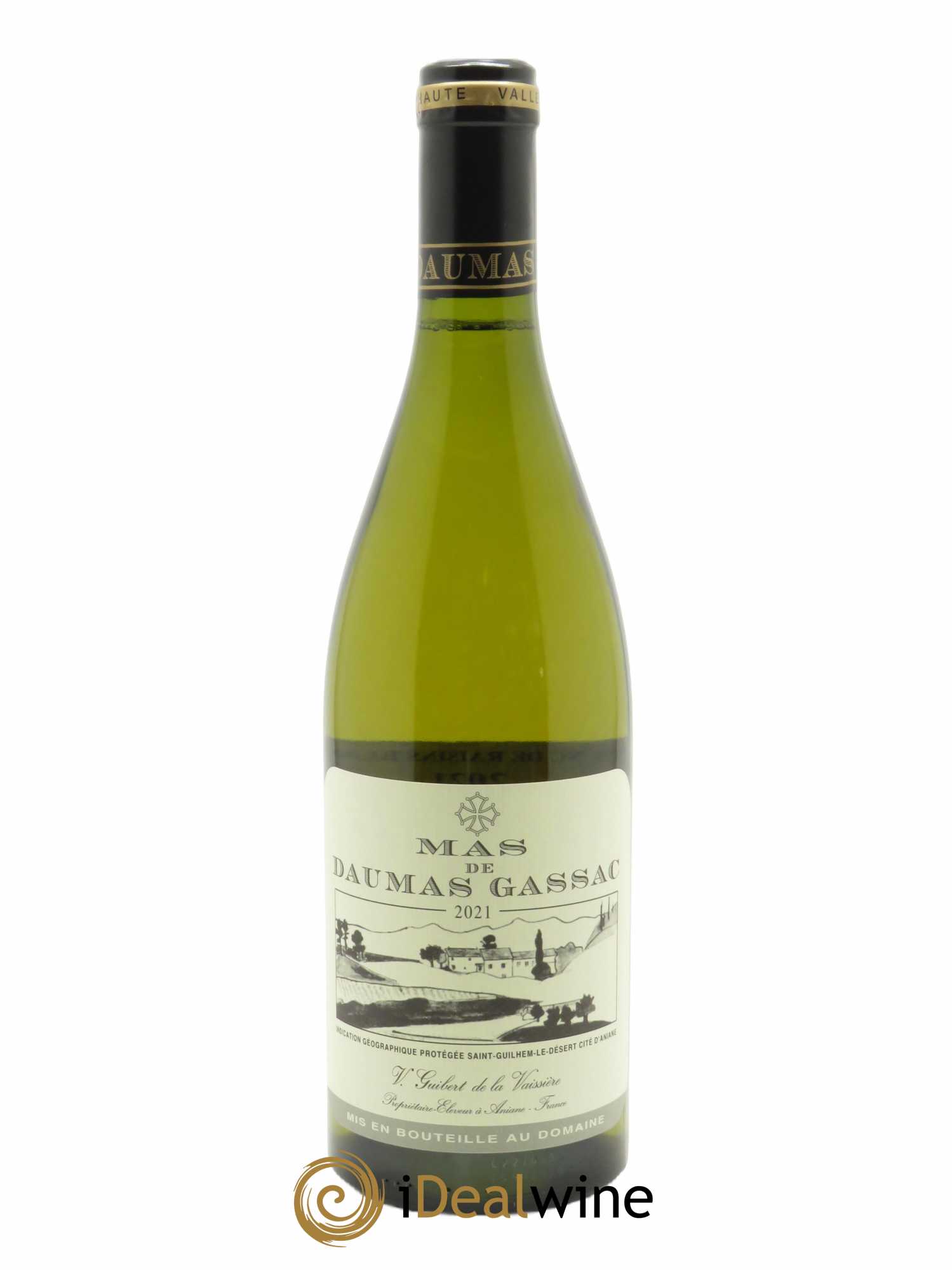 IGP St Guilhem-le-Désert - Cité d'Aniane Mas Daumas Gassac Famille Guibert de La Vaissière  2021 - Lot de 1 Bouteille