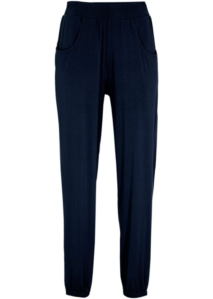 Leichte Jersey-Hose mit Bequembund und Gummizugsaum