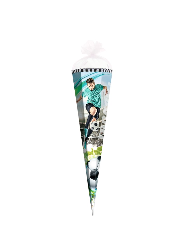ROTH Geschenk-Schultüte klein Fußballstar 50 cm, eckig in Bunt günstig kaufen onesize