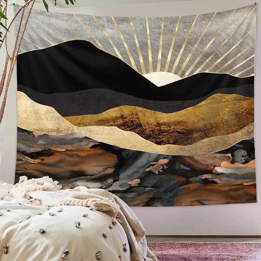 Wandteppich Wandteppich Hintergrund Wandteppich, Landschaft Wandteppich, Aphollod, Wandbehang Psychedelische Natur Landschaft Tapisserie Dekoration