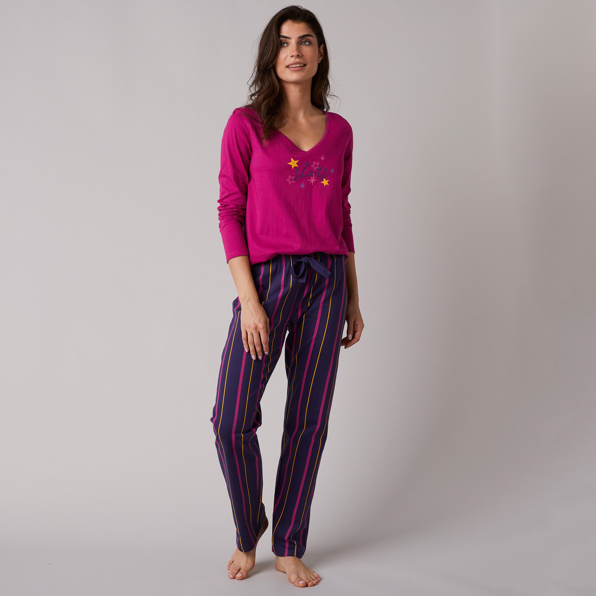 Pantalon de pyjama imprimé rayé Estrella
