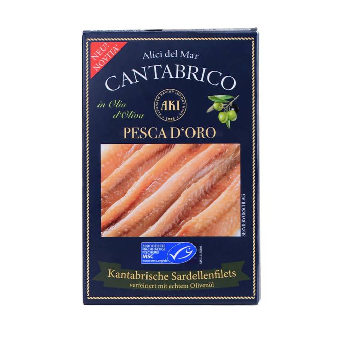 AKI Kantabrische Sardellenfilets in Olivenöl 70 g