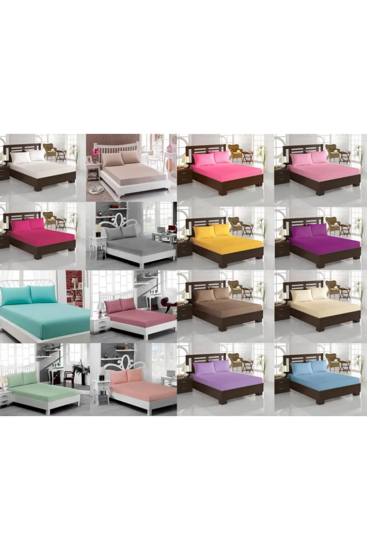 Çeyiz Diyarı  Perla Spannbettlaken-Set für Einzelbett – Weiß